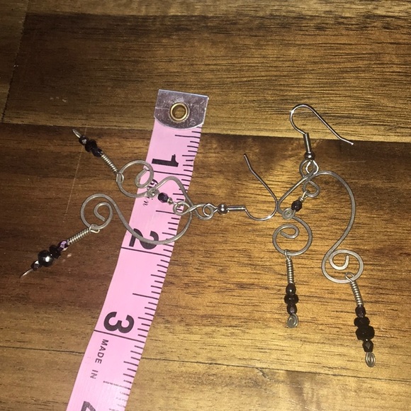 Wire & Bead Earrings - Picture 4 of 4